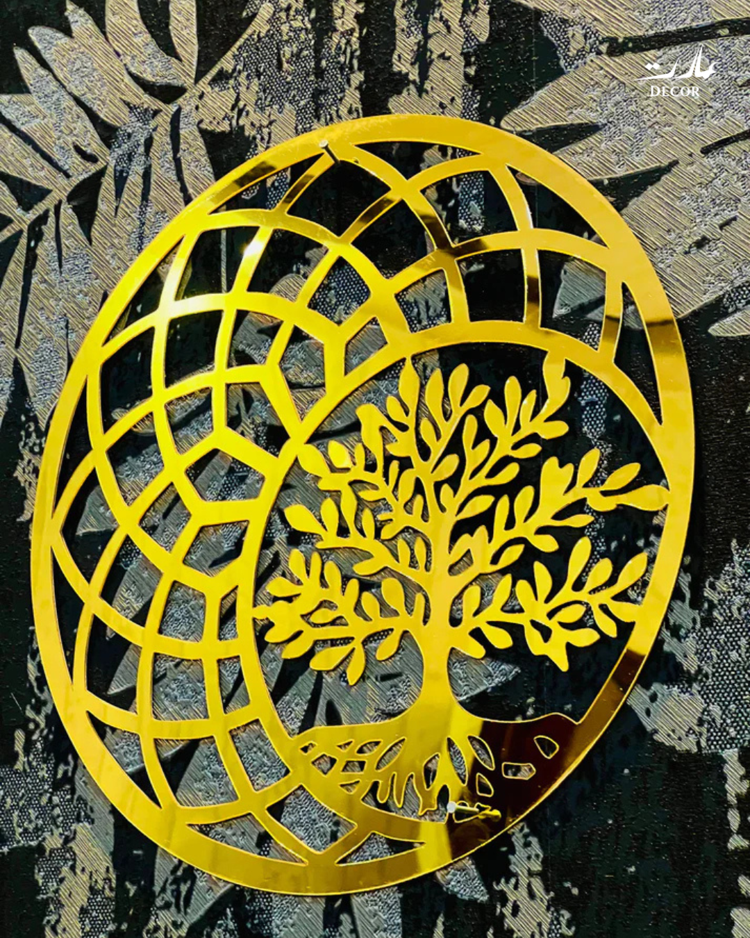 Golden Tree of Life – Modern Acrylic Wall Art