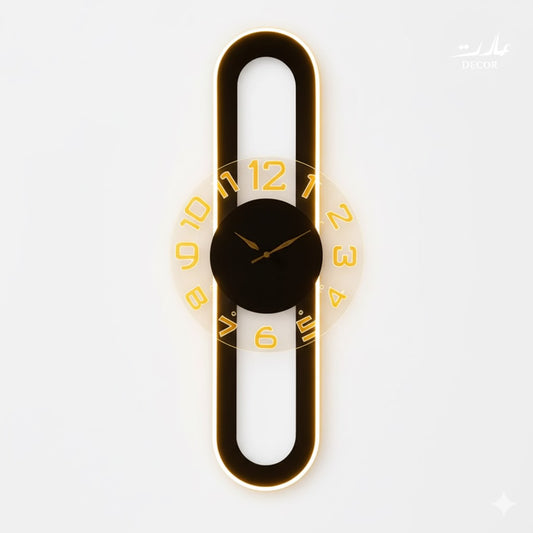 Rectangular LED Wall Clock – Modern Elegance for Any Space