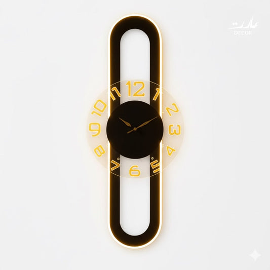 Rectangular LED Wall Clock β Modern Elegance for Any Space
