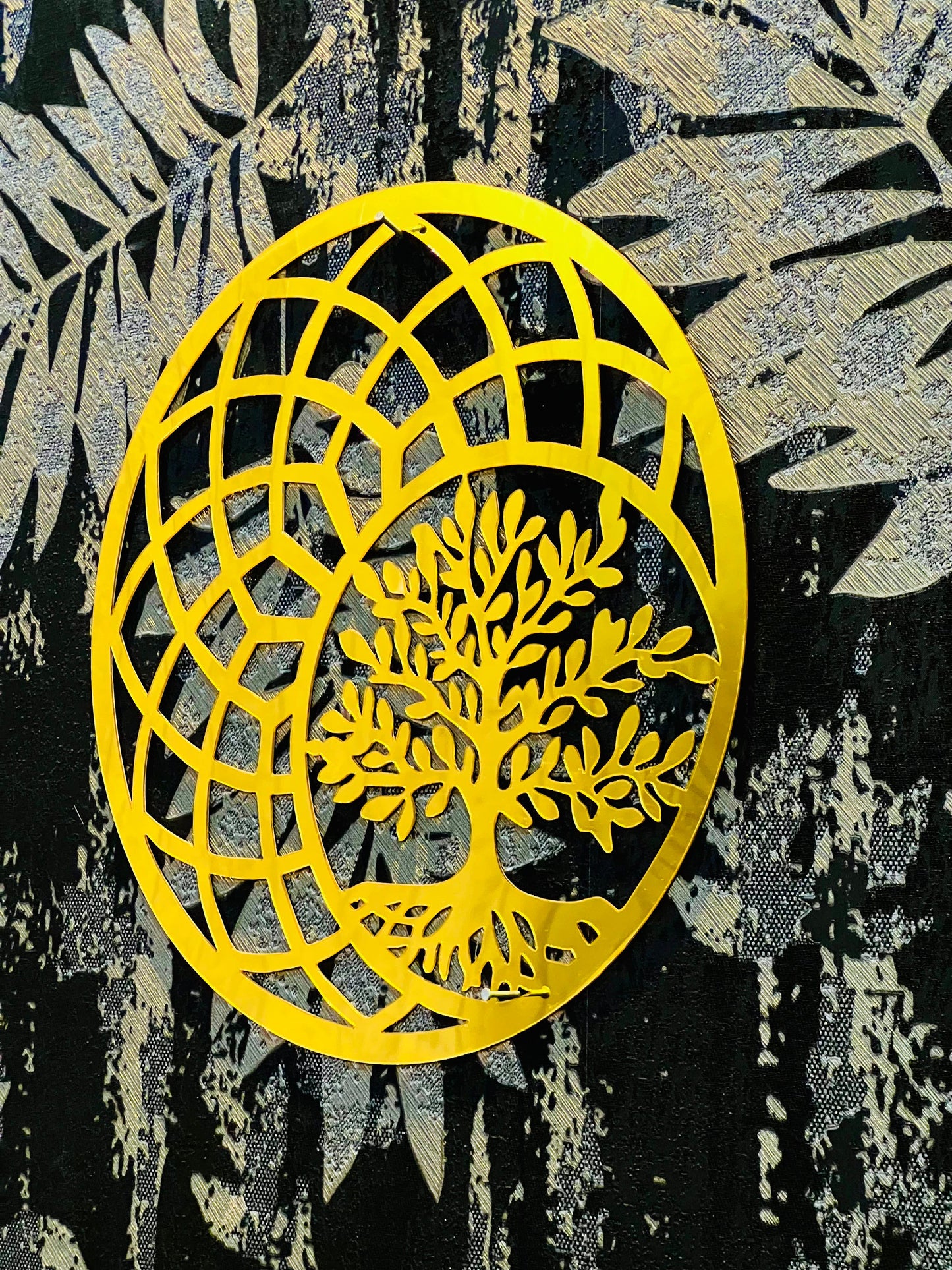 Golden Tree of Life – Modern Acrylic Wall Art