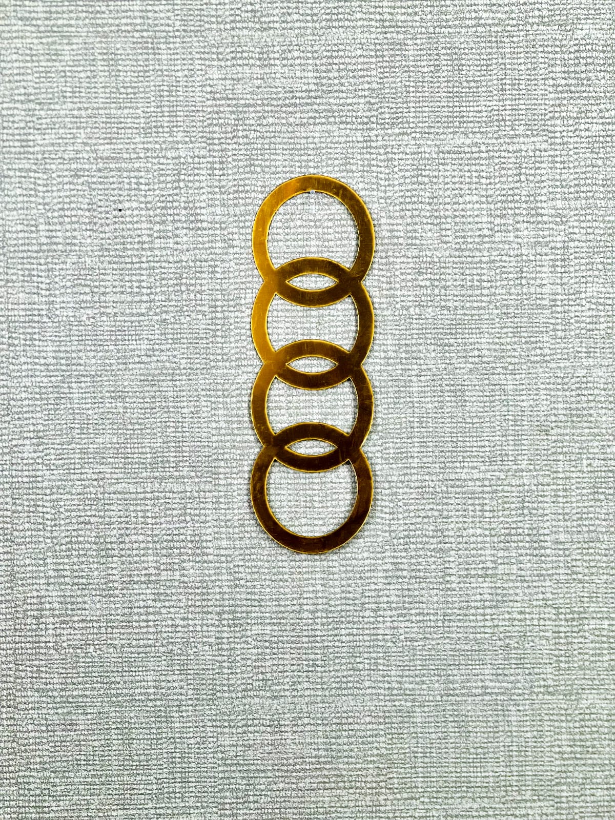 Golden Acrylic Wall Art – Minimalist Circle Design