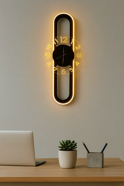 Rectangular LED Wall Clock – Modern Elegance for Any Space