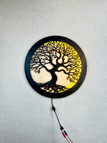 Golden Tree Wall Art – Mdf material Laser Cut Design