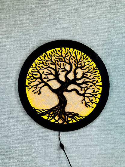 Golden Tree Wall Art – Mdf material Laser Cut Design