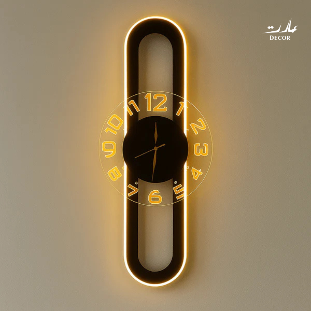 Rectangular LED Wall Clock – Modern Elegance for Any Space