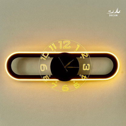 Rectangular LED Wall Clock – Modern Elegance for Any Space