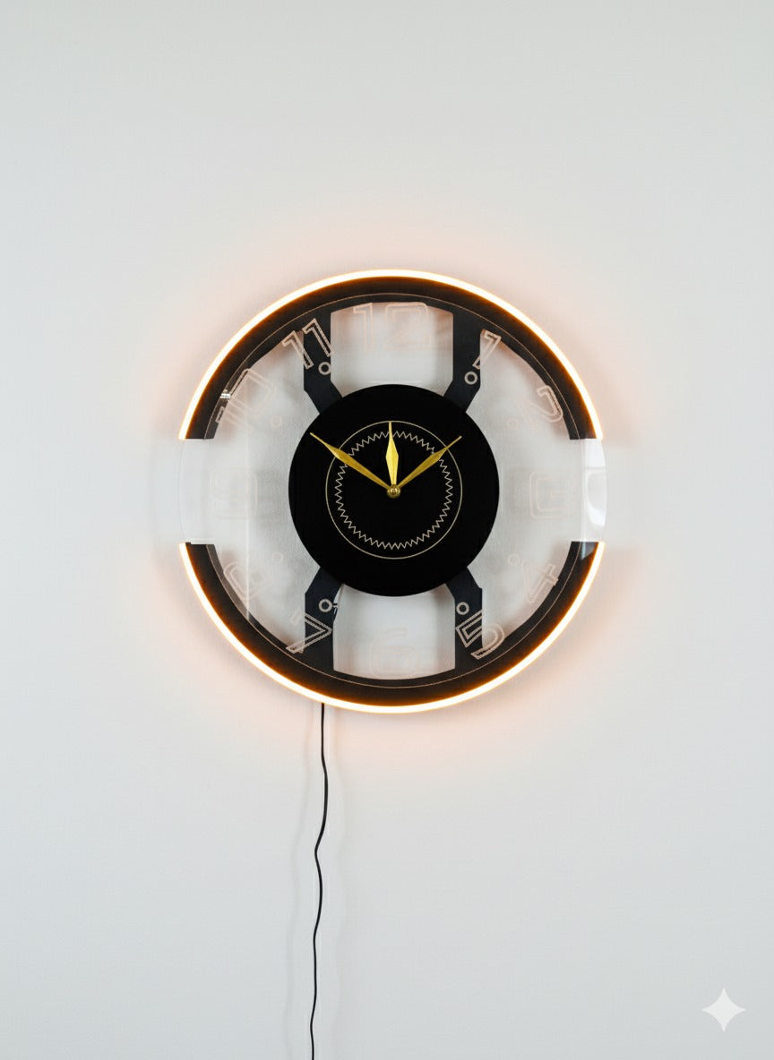 Modern LED Wall Clock – Stylish & Functional Timepiece