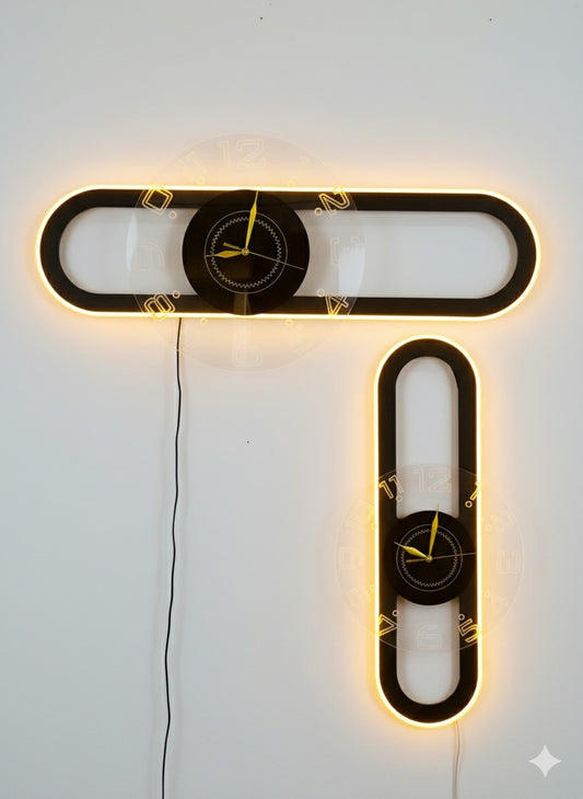 Rectangular LED Wall Clock – Modern Elegance for Any Space