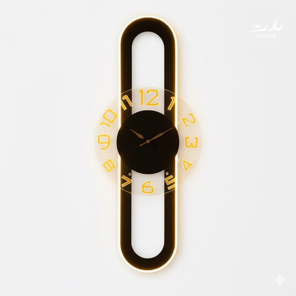 Rectangular LED Wall Clock – Modern Elegance for Any Space