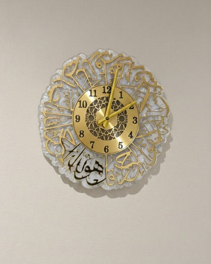 Surah ikhlas-Wall clock-Acrylic Calligraphy